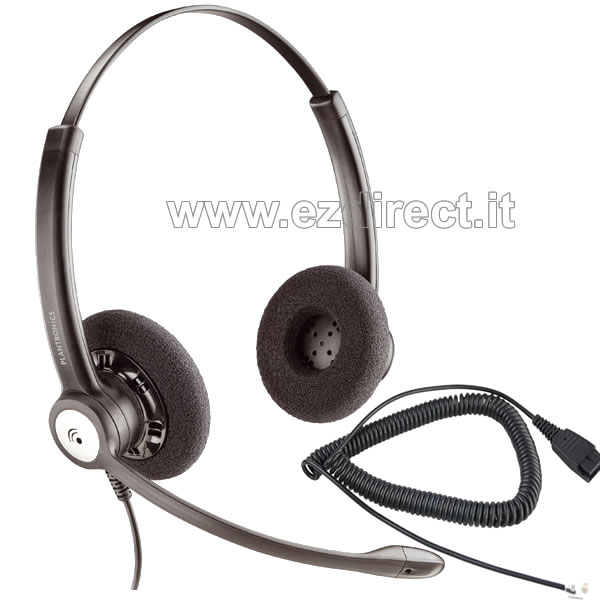 Cuffia plantronics entera con cavo plug